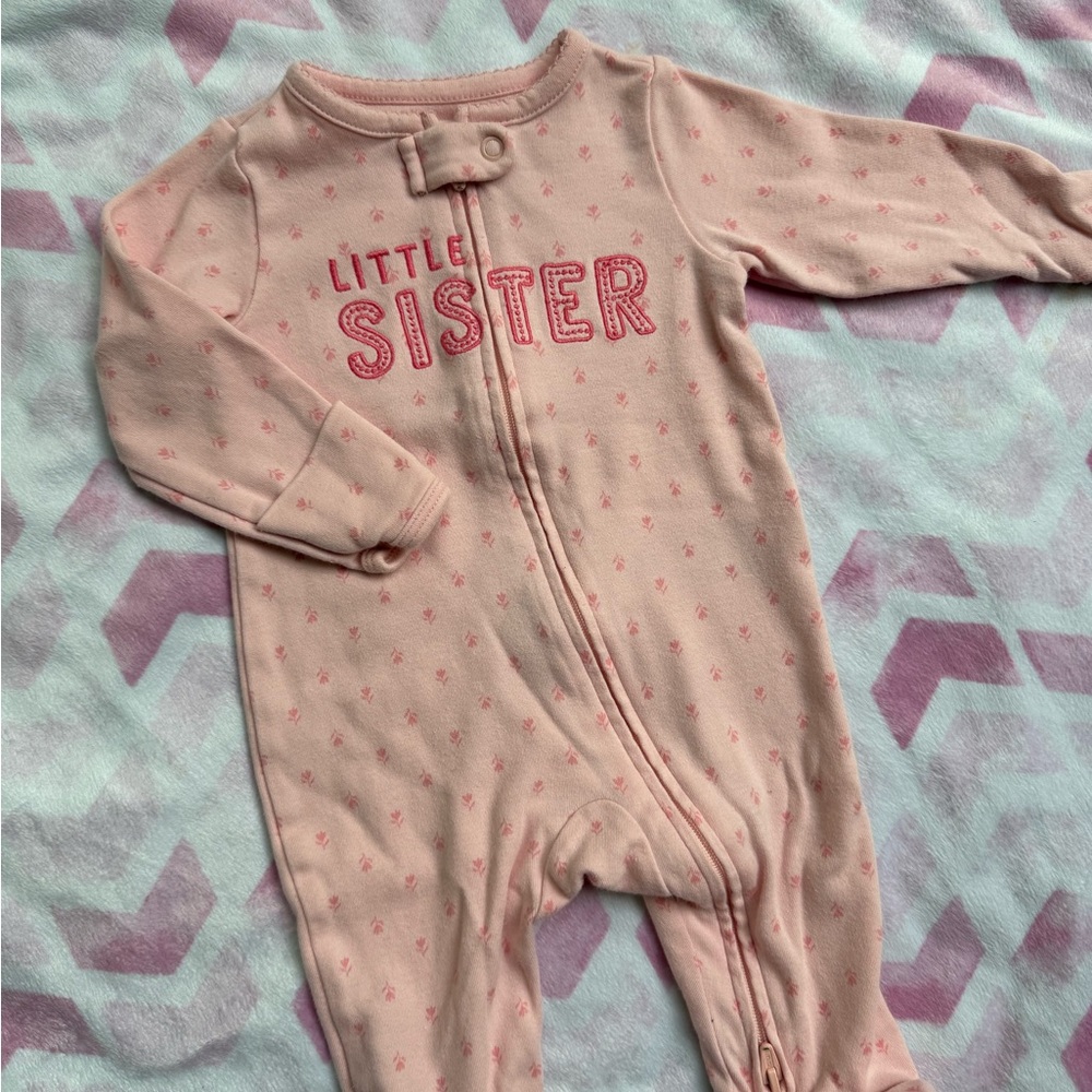 Carter’s little sister footed onesie